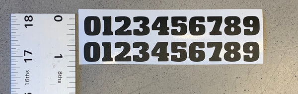 Vinyl Number Stencil Strips